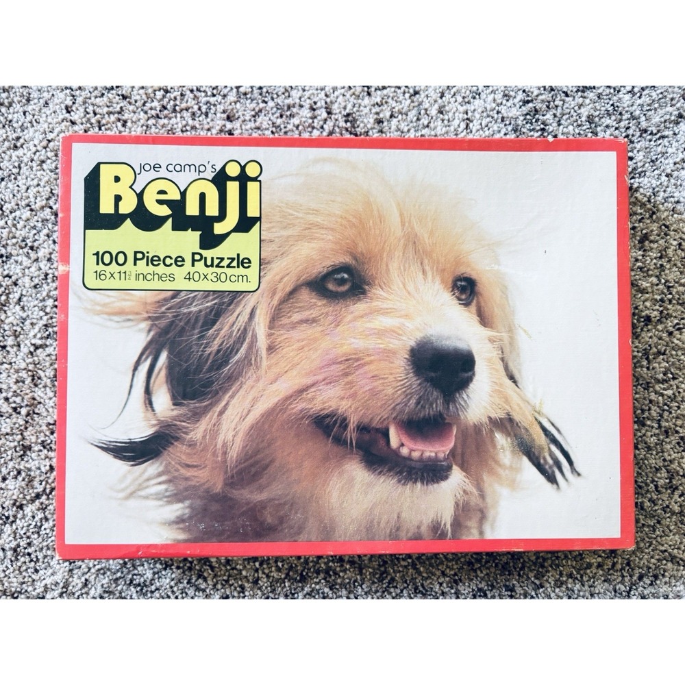 Vintage 1976 Benji 100 Piece‎ Jigsaw Puzzle Made Canada House of Games Joe Camp